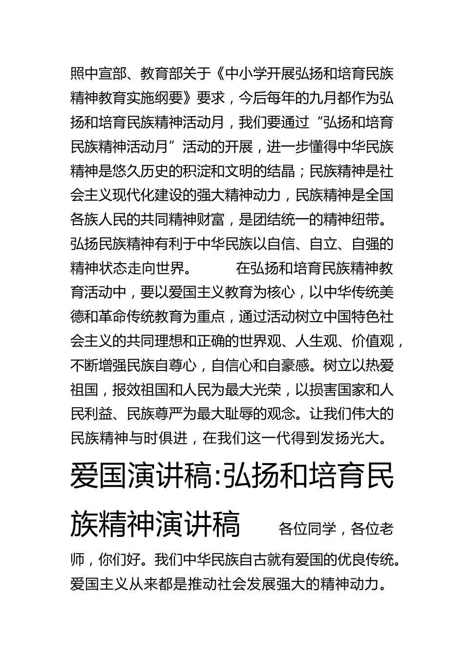 (4篇) 民族精神演讲稿_第2页