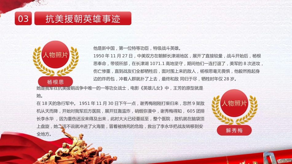 【通用】25年秋季主题班会-第八周 抗美援朝纪念日PPT:永远的“丰碑_第9页