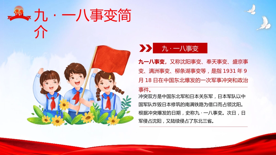 【通用】25年秋季主题班会-第三周 2025年纪念九一八事变PPT:铭记,是为了更坚定地前行_第4页
