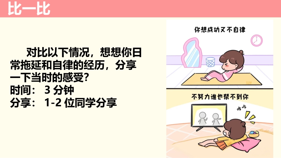 【通用】【自律教育】拖延症班会:《向拖延说“不”》_第4页