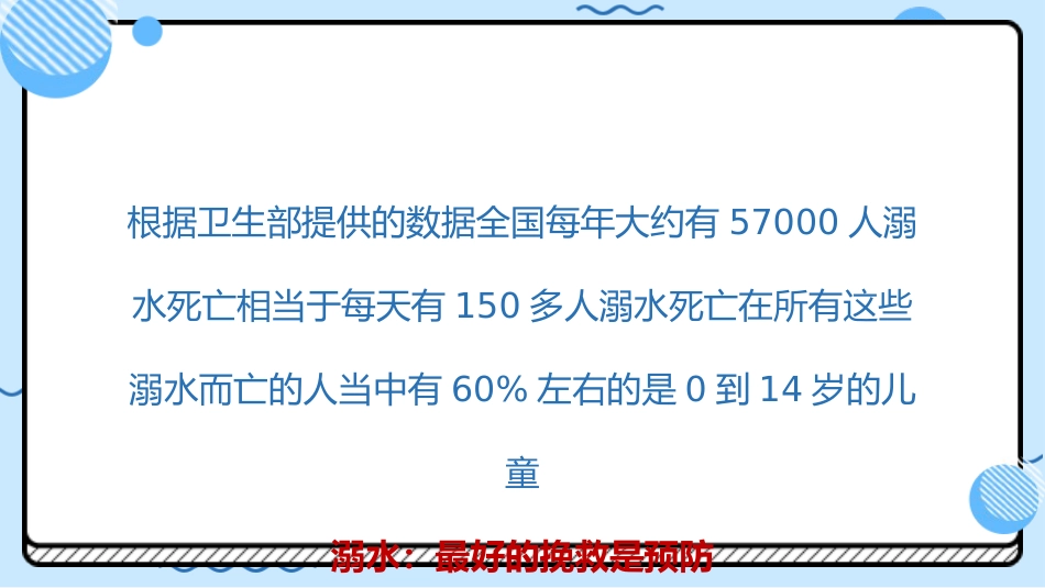 防溺水“六不准”安全常识需牢记蓝色卡通PPT模板_第2页