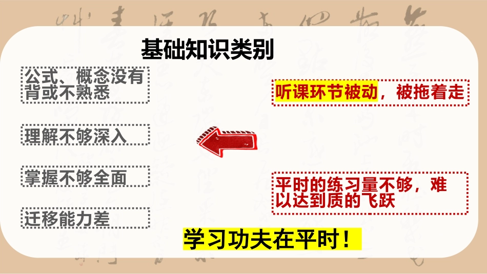【通用】(荷花定律)期中考试考后分析总结主题班会PPT:你是怎么考差的_第8页