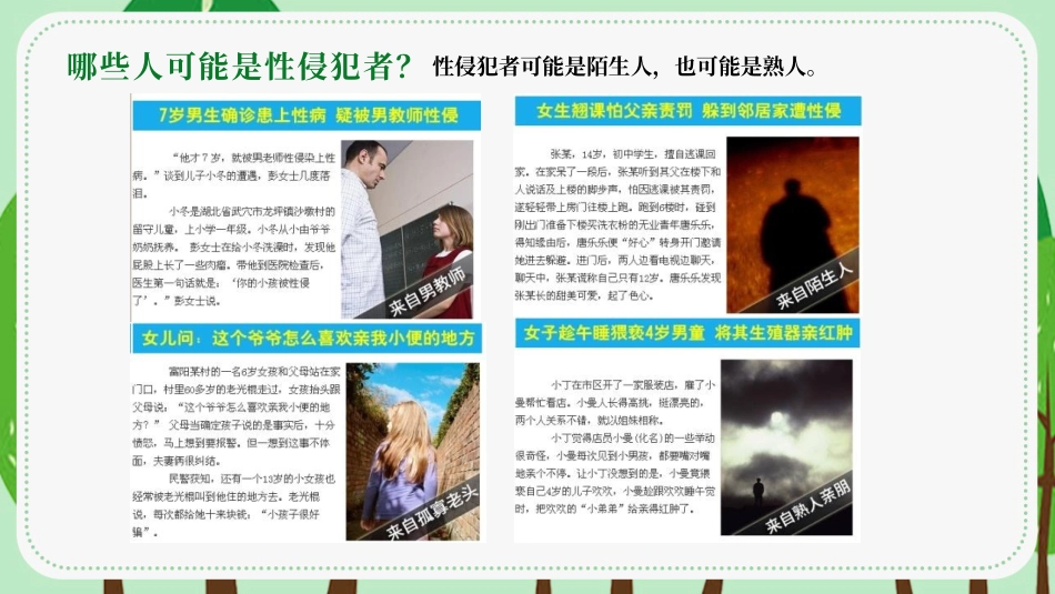 【安全教育】中小学主题班会:避免受性侵犯_第5页