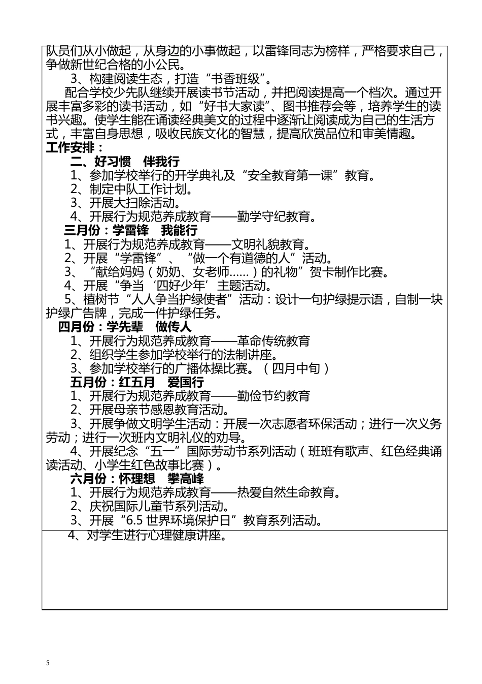 小学一年级少先队中队工作手册_第5页