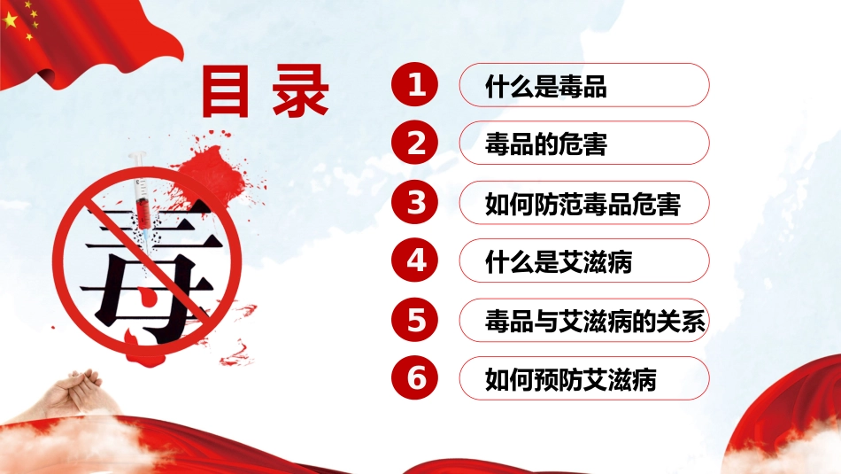 相互热爱,共享生命:禁毒防艾主题班会_第3页