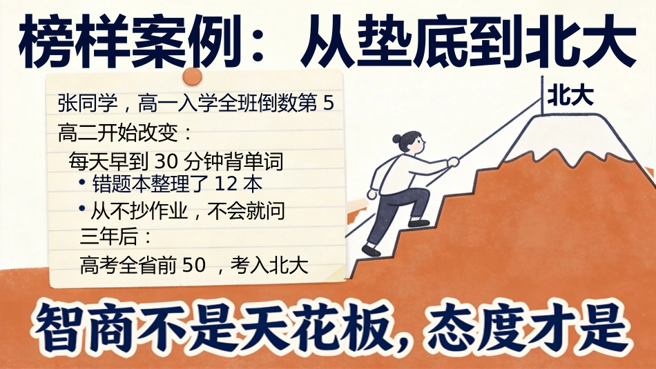 【通用】【学习态度培养】主题班会:你的态度决定你的高度_第6页