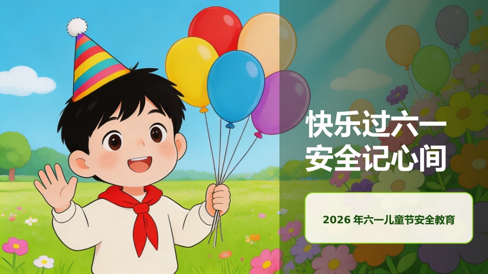 【通用】【安全教育】主题班会:快乐过六一,安全记心间_第1页