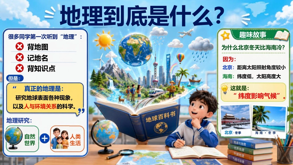 【初一】【七年级】【秋季上】【地理】开学第一课主题班会:地理到底是什么_第2页