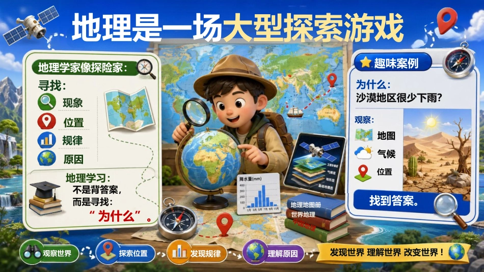 【初一】【七年级】【秋季上】【地理】开学第一课主题班会:地理到底是什么_第4页