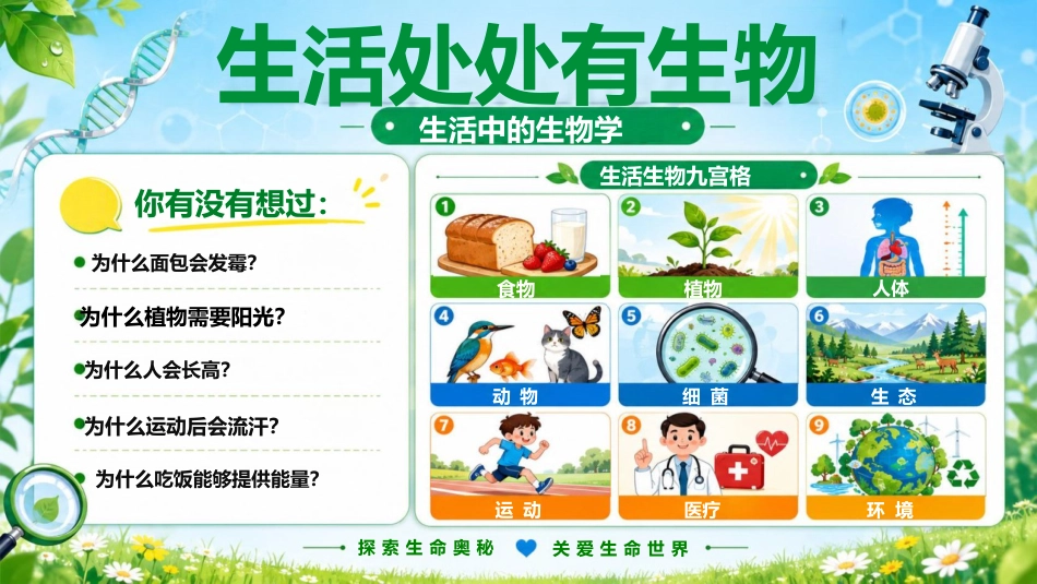 【初一】【七年级】【秋季上】【生物】开学第一课主题班会:你觉得生物是什么_第5页