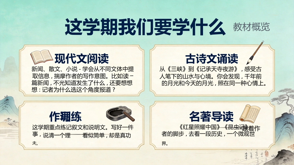 【初二】【八年级】【语文】秋季开学第一课主题班会_第4页