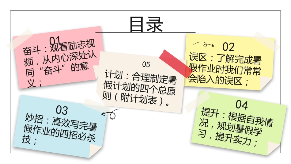 【通用】【暑假规划】暑期规划指导主题班会:弯道超车,就在暑假_第4页