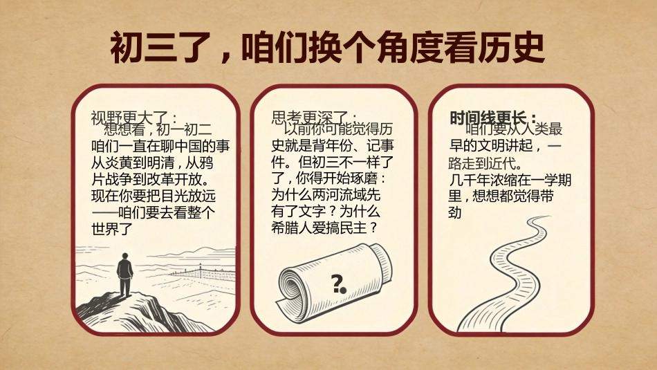 【初三】【九年级】【历史】秋季开学第一课主题班会_第2页