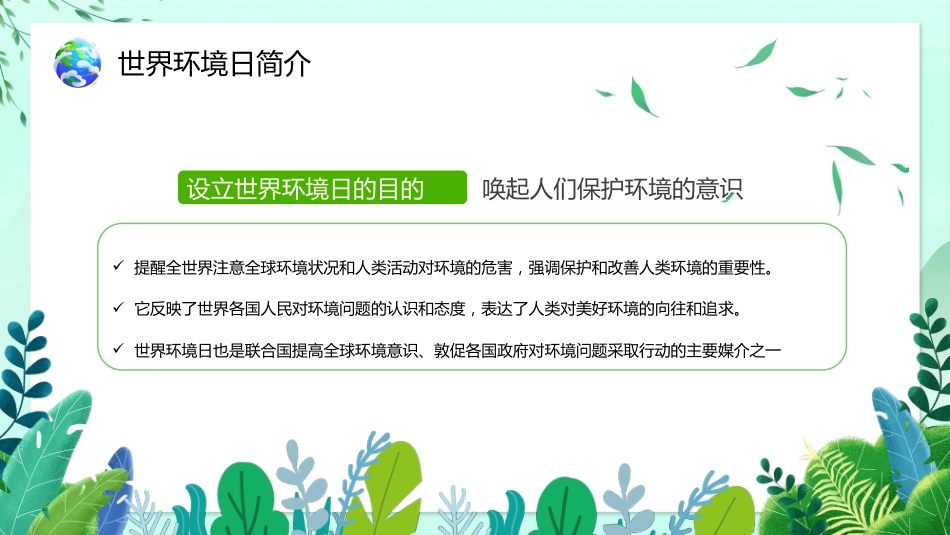 【通用】【环境保护】主题班会:世界环境日——爱护环境,低碳行动_第8页