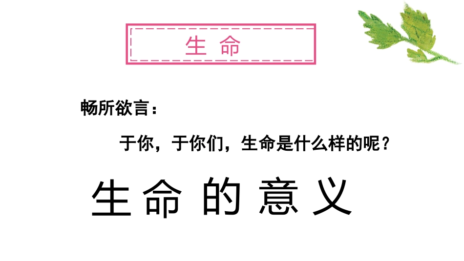 【通用】【生命教育】点亮生命的光生命教育主题班会《生命的意义》_第6页