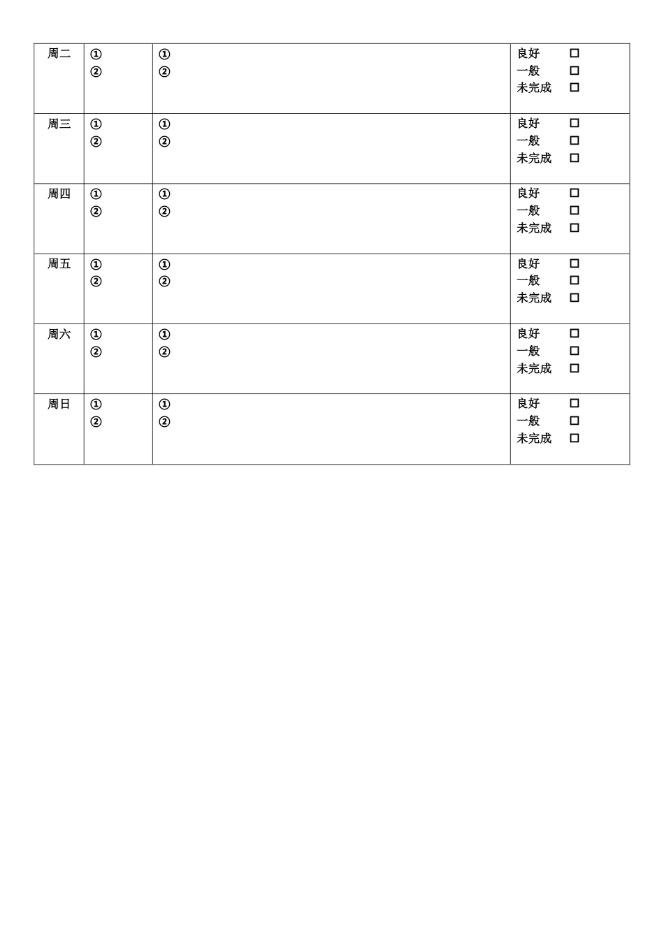 初中XX班(期中、末)复习备战计划_第2页