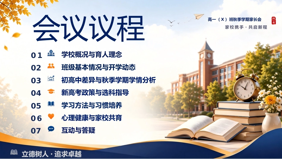 【高一】【秋季上】新高一开学家长会:家校携手,共启新程_第3页