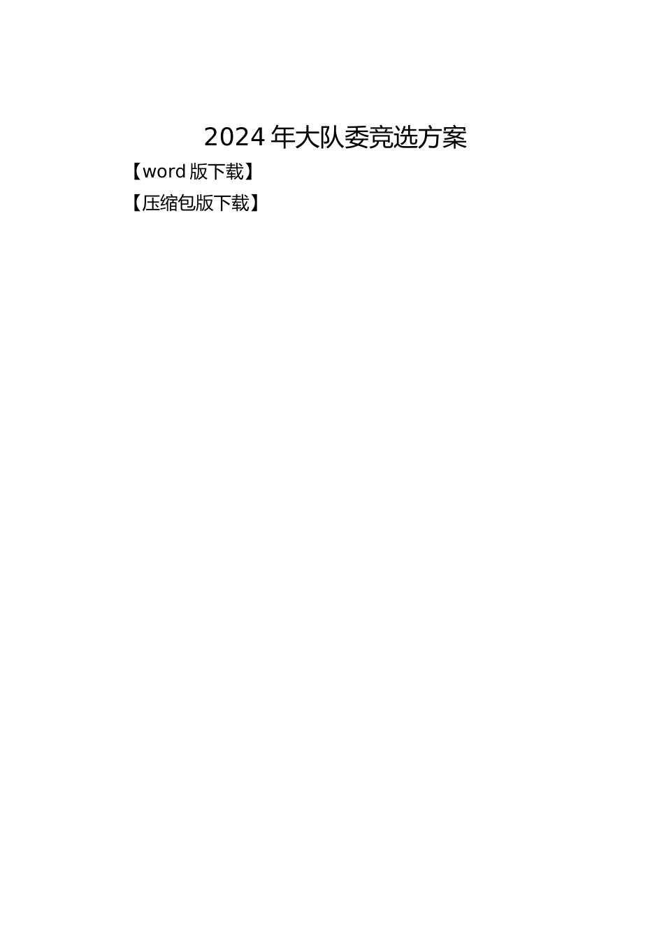 2024年大队委竞选方案_第1页