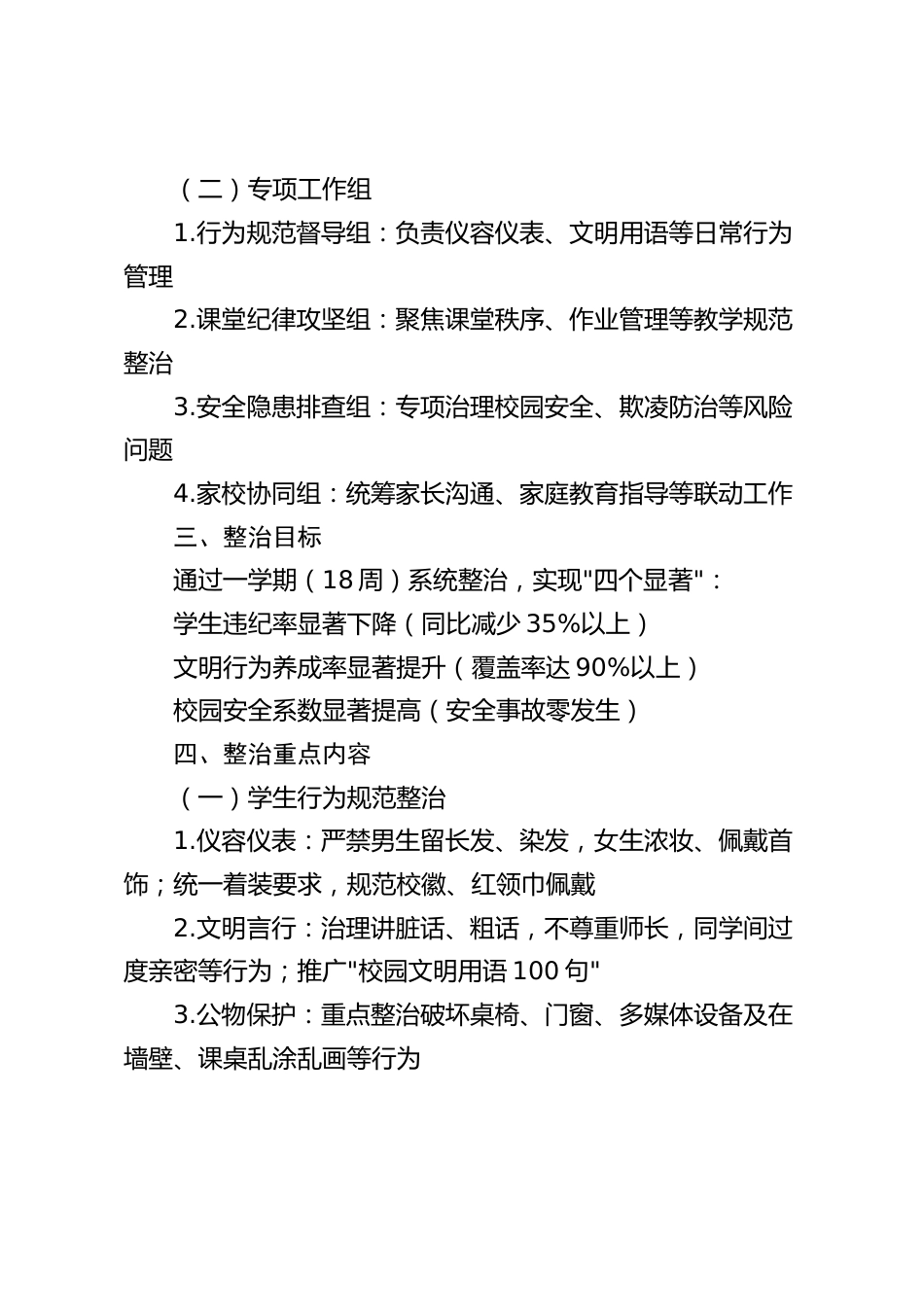 学校校风校纪专项整治实施方案(2025 完整版)_第2页