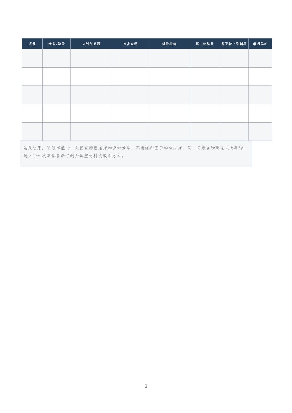 二次过关登记表_第2页