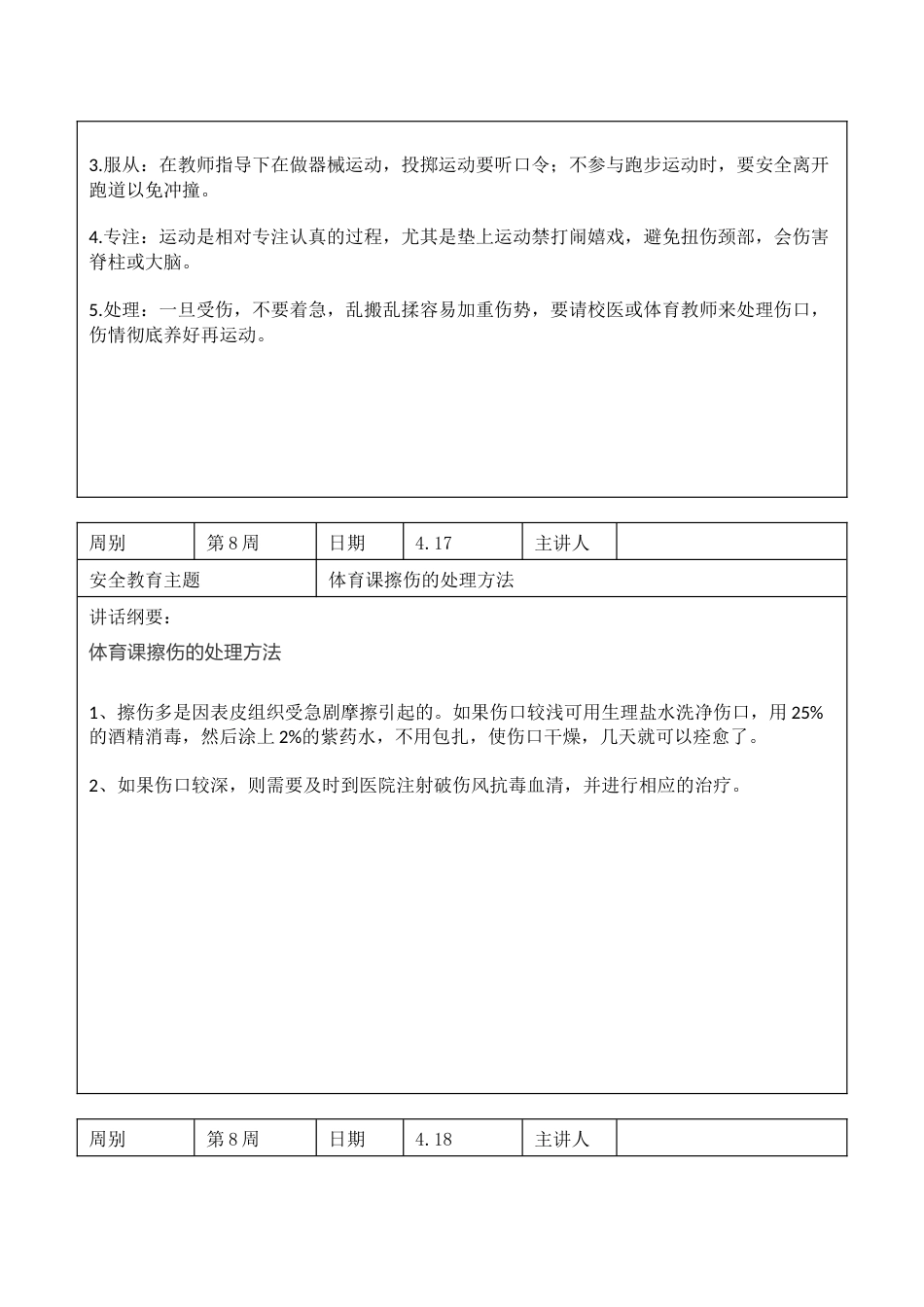 2025年春季第8周“1530”每日安全教育记录表内容资料参考_第2页