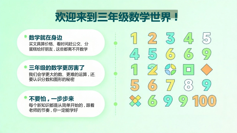 【三年级】【秋季上】【数学】开学第一课_第2页