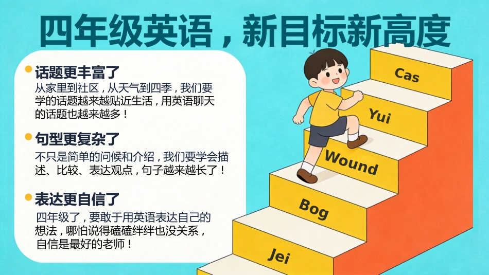 【四年级】【秋季上】【英语】开学第一课_第3页
