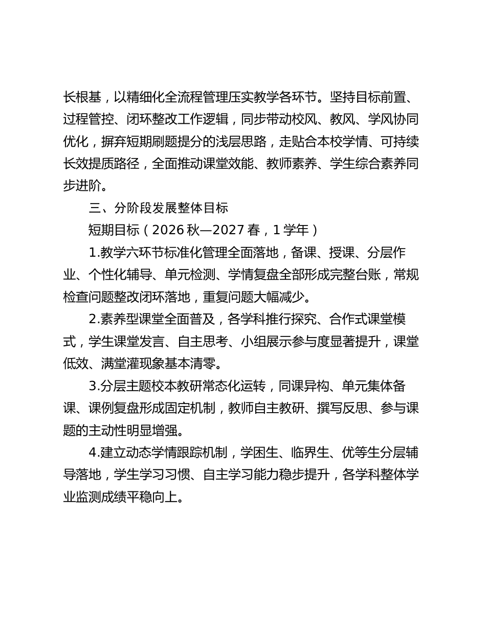 2026秋学期教学提质整体推进实施规划_第2页