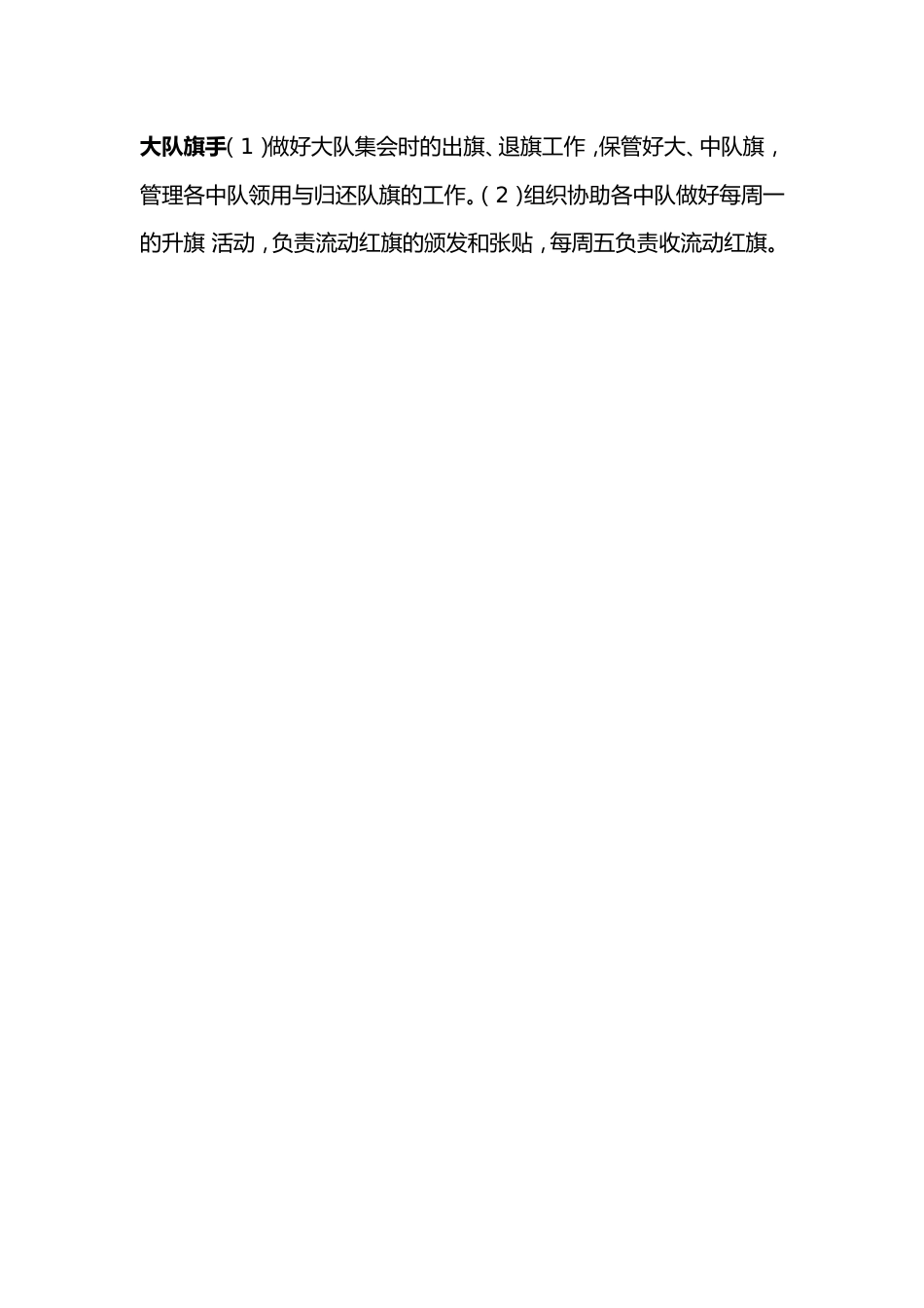 小学少代会《大队委员会委员职责一览表》_第2页
