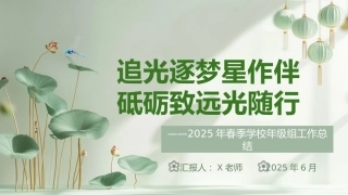 2025年春季第二学期学校年级组工作总结-追光逐梦星作伴 砥砺致远光随行