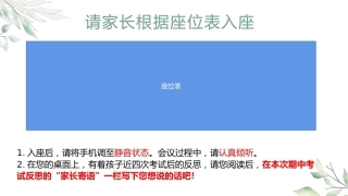 每一天，为明天-八年级家长会