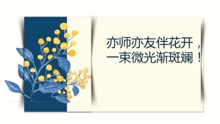 七下家长会——亦师亦友伴花开，束微光渐斑斓!