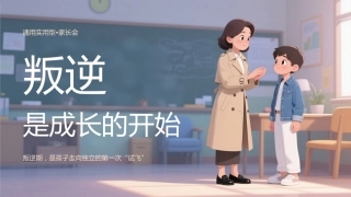 初高中家长会：叛逆是成长的开始