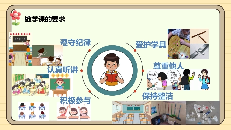 【一年级】【秋季上】【数学】西师版开学第一课——美丽的校园_第5页
