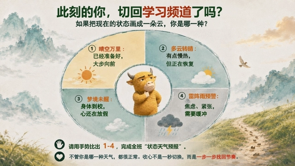 【通用】【秋季上】牛来主题通用开学收心第一课班会_第2页