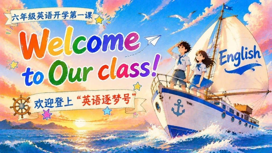 【六年级】【秋季上】【英语】开学第一课:Welcome to our class_第1页