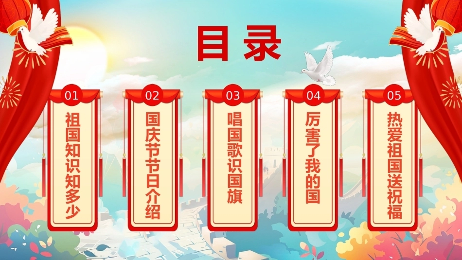 5.【通用】【秋季】国庆节主题班会——祖国在我心中_第2页