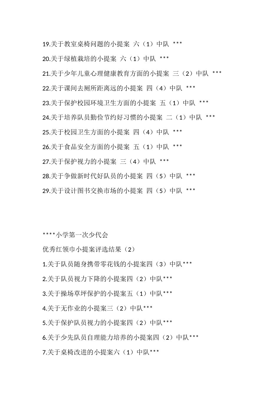 2024年学校第六次少代会小提案参考_第2页