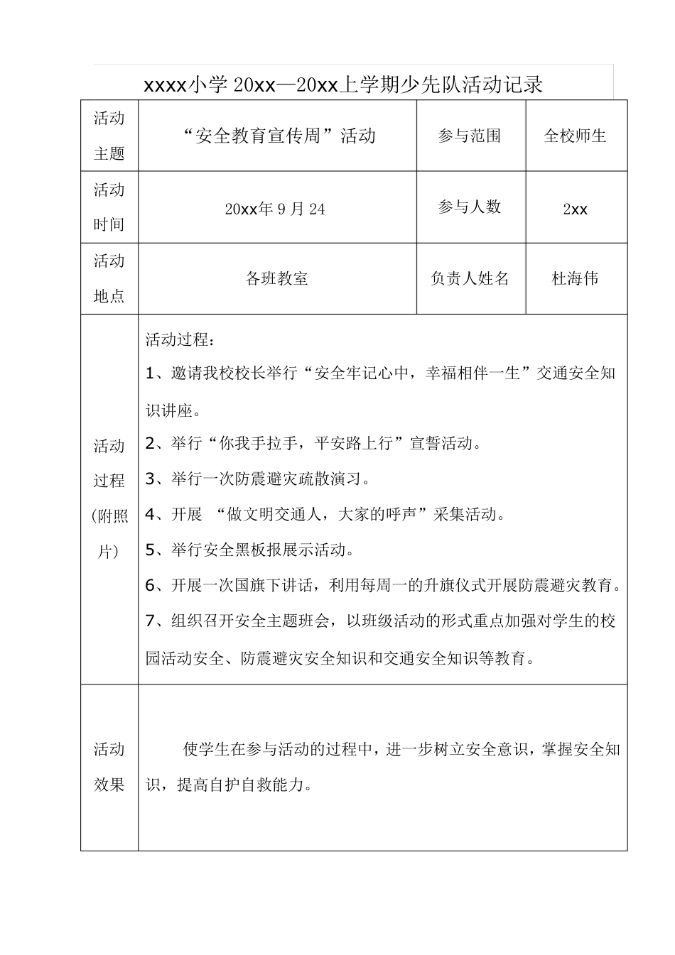 少先队活动记录_第2页