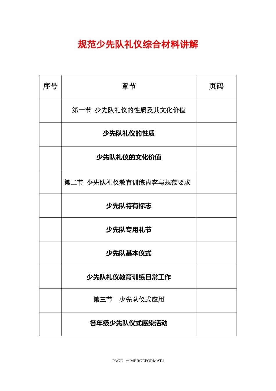 规范少先队礼仪综合材料_第1页