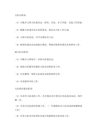 少先队干部职责