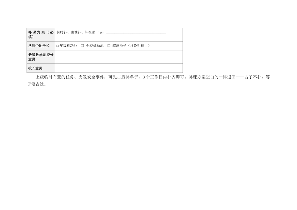附表:课时预算表与课时占用申请单_第2页