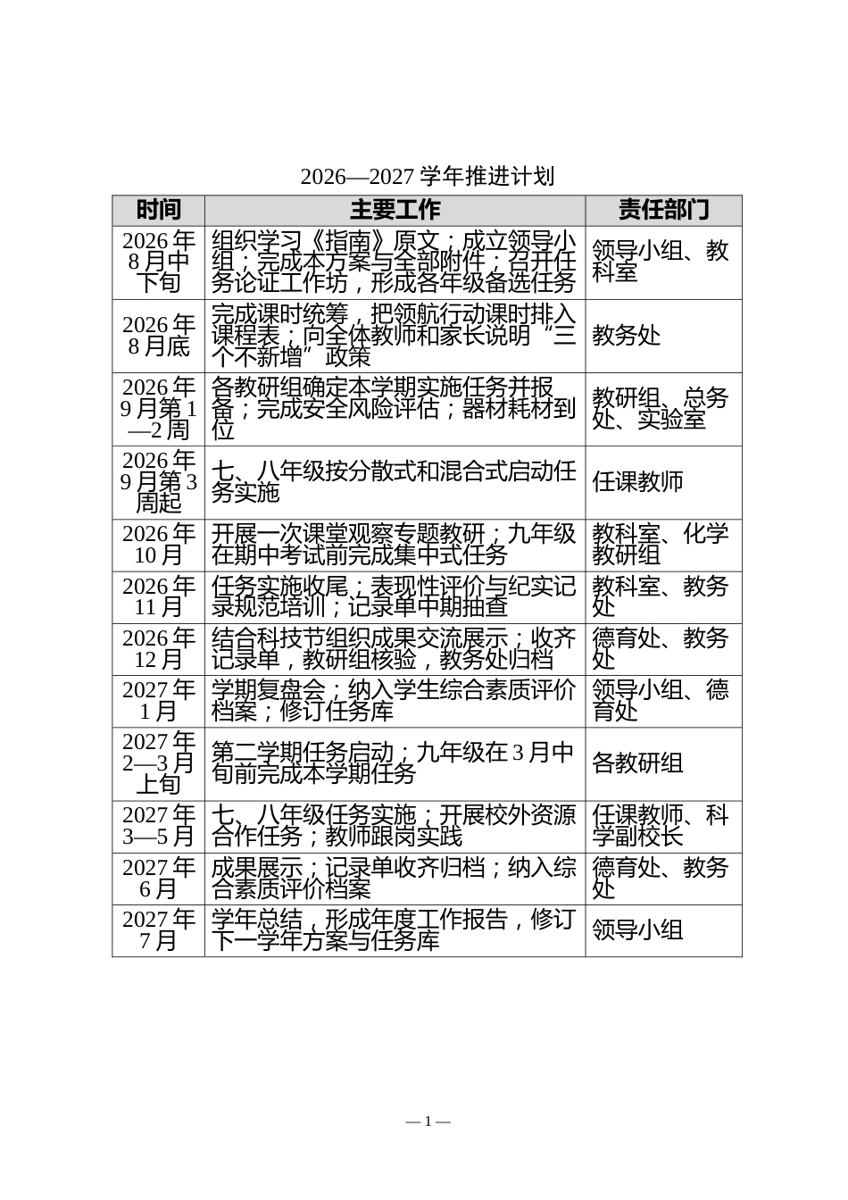 附件:2026—2027学年推进计划_第1页