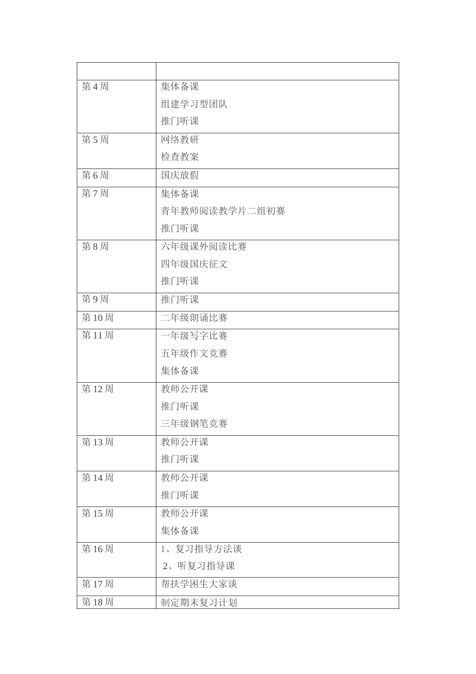 第一学期棠涌小学语文科组工作计划_第3页