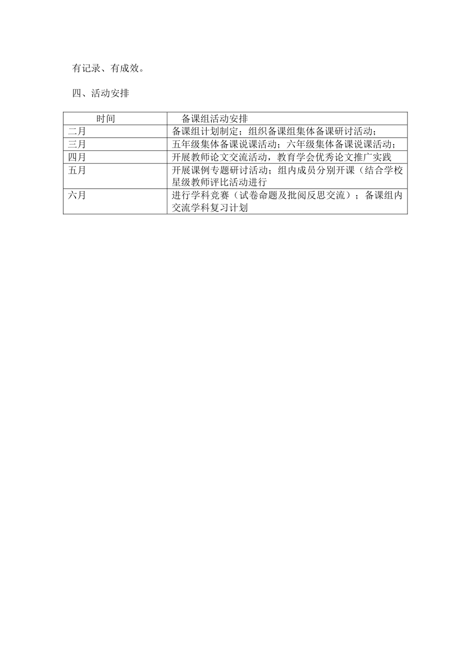 小学语文g高段备课组工作计划_第2页