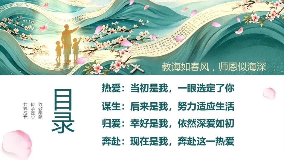 【通用】【感恩教育】教师节师德师风演讲PPT——书香谢师恩_第2页