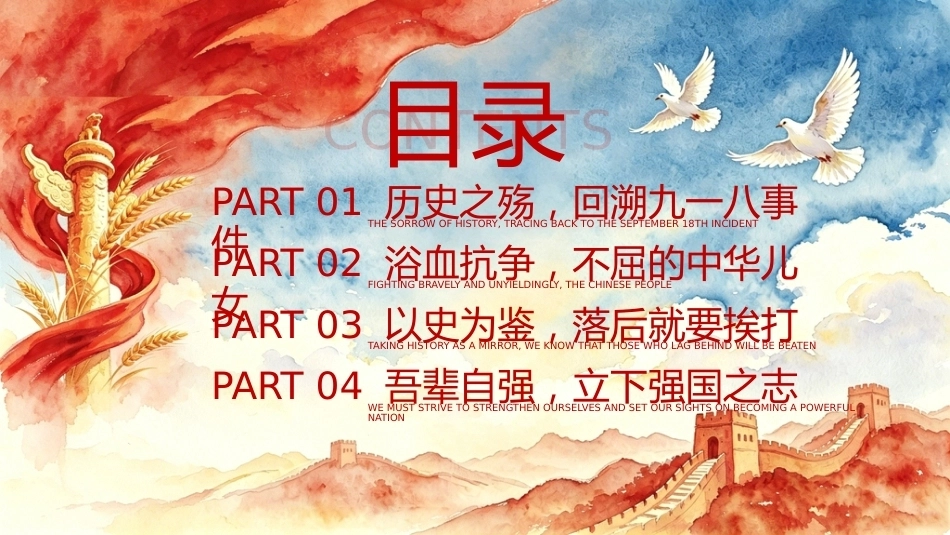 【通用】【爱国教育】纪念九一八主题班会——铭记历史,中国有我_第2页