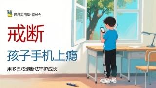 【通用】【自律教育】家长会——戒断孩子手机上瘾
