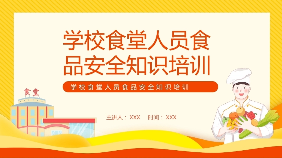 学校食堂人员食品安全知识培训_第1页