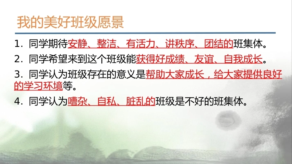 【通用】【班级文化】营造良好班风动员会主题班会:个人修养与班级愿景_第6页